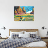 Gouache 1 leinwanddruck (Insitu (Schlafzimmer))