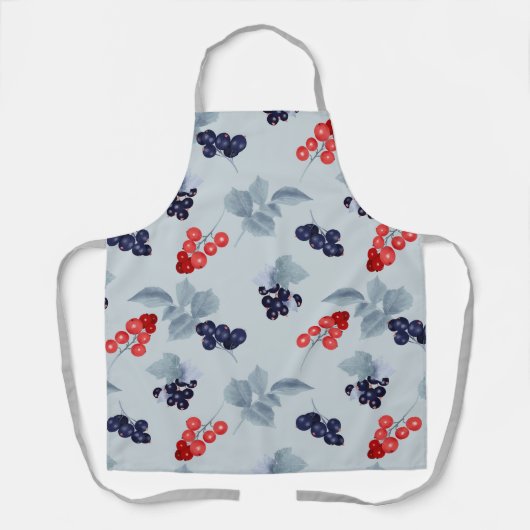 Gouache Berries Pattern Schürze (Vorderseite)