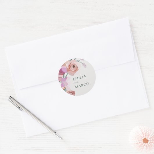 Gouache Blossoms Sticker (Umschlag)