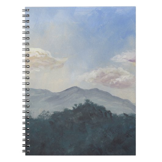 Gouache Blue Mountains: Lebhafte Naturlandschaft Notizblock (Vorderseite)