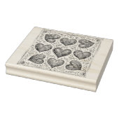 Gouache Elegance: Gouache Valentine Heart Gummistempel (Stempel)