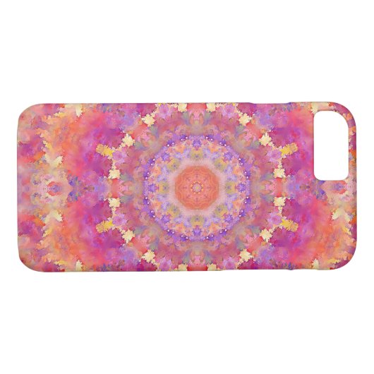 Gouache-Mandala Case-Mate iPhone Hülle (Rückseite (Horizontal))