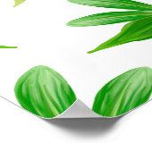 Gouache nahtloses Muster mit Olivenzweig, l Poster (Ecke)