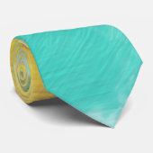 Gouache Pink Türkis Gelbe Farbe Krawatte (Gerollt)