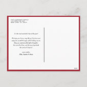 Gouache Red Winterberry Wreath Foto Weihnachten (Rückseite)