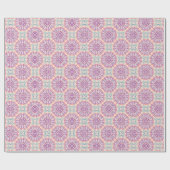 Gouache Style Persian Tile Geschenkpapier (Flach)