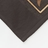 Gouache Vintag Retro Christmas Fleecedecke (Ecke)