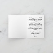 Gouache Vintag Retro Christmas Karte (Innenseite)