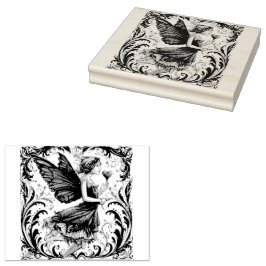 Gouache Whimsy: Gouache Valentine Fairy Gummistempel