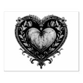 Gouache Wonders: Gouache Valentine Hearts Gummistempel (Prägung)