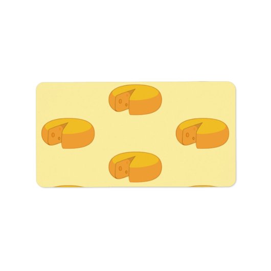 Gouda Cheese Rounds Holländischer Feinschmecker Ga Adressaufkleber (Vorne)