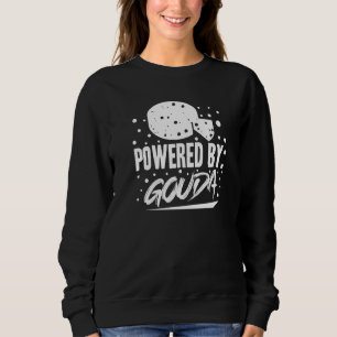 Gouda Käse Geräucherte Queso-Scheiben geschnitten Sweatshirt