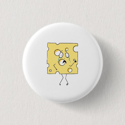 Gouda-Käse, Käse-Thema Button (Vorderseite)