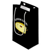 Gouda Luck Funny Cheese Pun Kleine Geschenktüte (Vorderseite Schrägansicht)