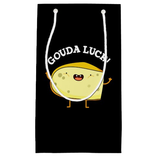Gouda Luck Funny Cheese Pun Kleine Geschenktüte (Vorderseite)