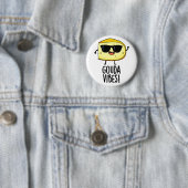 Gouda Vibes Lustiger Käse-Wortwitz Button (Beispiel)