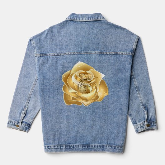 Gouden roos met logo jeansjacke (Rückseite)