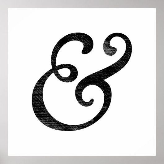 Goudy Old Style Italia Letterpress Black Poster (Vorne)