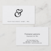 Goudy Old Style Italia Letterpress Black Visitenkarte (Vorne/Hinten)