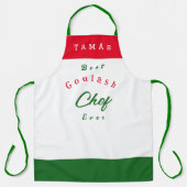 Goulash Koch personalisiert Schürze (Vorderseite)