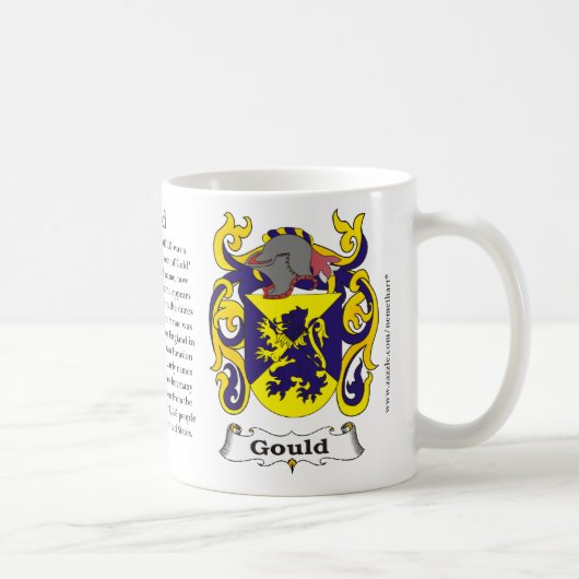 Gould, der Ursprung, Bedeutung und das Wappen Kaffeetasse (Rechts)