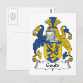 Gould Familienwappen Postkarte (Vorne/Hinten)