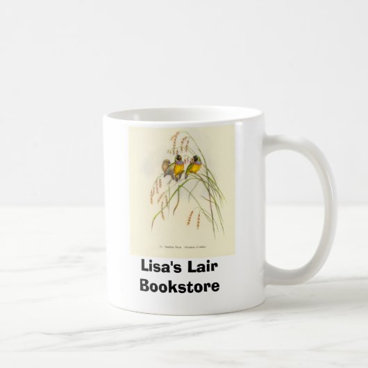 Gould - Gouldian Fink-Buchhandlungpromo-Tasse Kaffeetasse (Rechts)