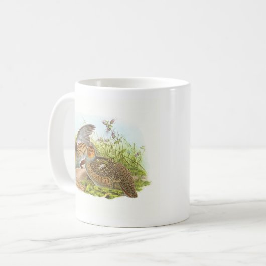 Gould - Rebhuhn - Perdix Perdix BuchhandlungPromo Kaffeetasse (Vorderseite Links)