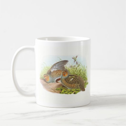 Gould - Rebhuhn - Perdix Perdix BuchhandlungPromo Kaffeetasse (Links)