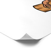 Gouldian finch bird Cartoon Illustration Poster (Ecke)