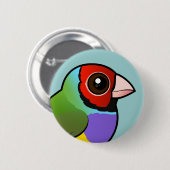 Gouldian Finch Button (Vorne & Hinten)
