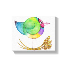 Gouldian Finch Leinwand