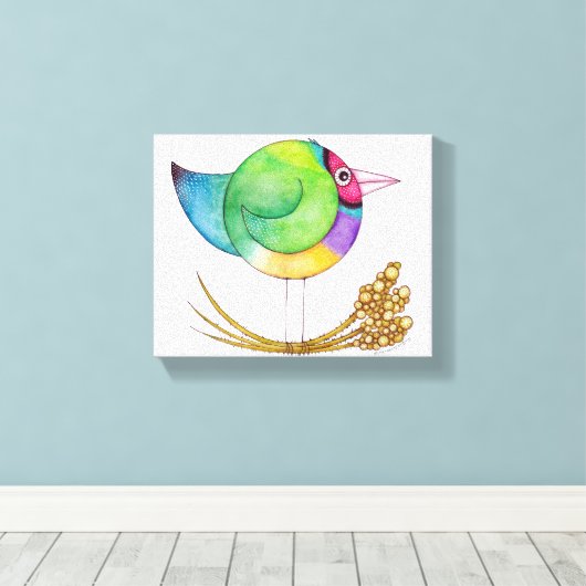 Gouldian Finch Leinwand (Insitu (Holzboden))