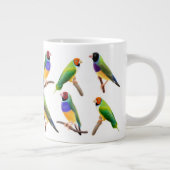 Gouldian Finch Liebhaber Mug Jumbo-Tasse (Rechts)