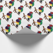 ~ Gouldian Finch ~ Original Kunst ~ Geschenkpapier (Ecke)