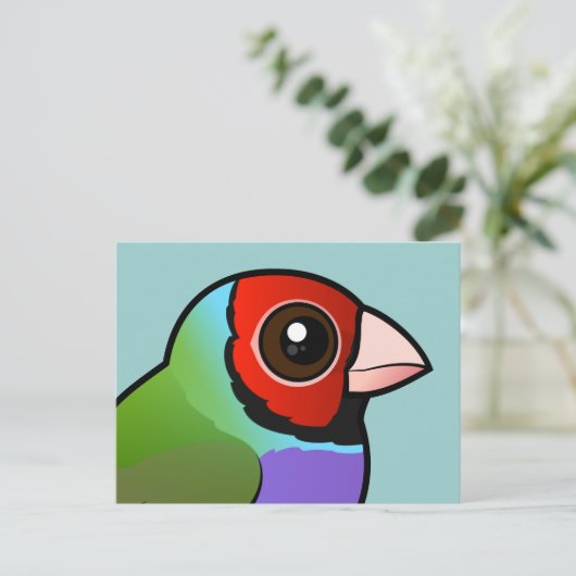 Gouldian Finch Postkarte (Stehend Vorderseite)