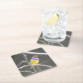 Gouldian Finch Rechteckiger Pappuntersetzer (Vor Ort)