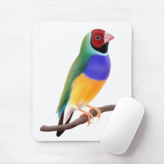 Gouldian Fink Mousepad (Mit Mouse)