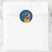 Gouldian Fink Runder Aufkleber (Tasche)