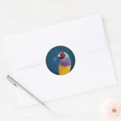 Gouldian Fink Runder Aufkleber (Umschlag)