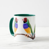 Gouldian Fink-Tasse Tasse (Vorderseite Links)