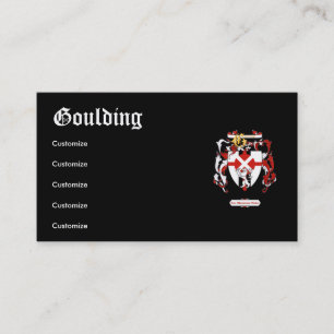 Goulding - Geschäft/Visitenkarte - Goulding Visitenkarte