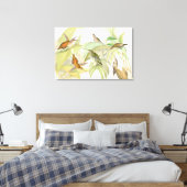 Goulds Hummingbirds Wrapped Canvas Print Leinwanddruck (Insitu (Schlafzimmer))