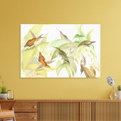 Goulds Hummingbirds Wrapped Canvas Print Leinwanddruck (Insitu (Wohnzimmer))