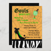 Gouls Night Out Invite [Orange] Einladung (Vorne/Hinten)