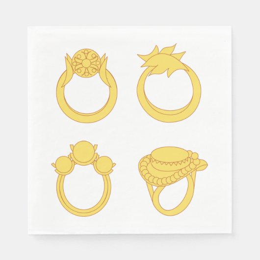 Gour Ringe Serviette (Vorderseite)