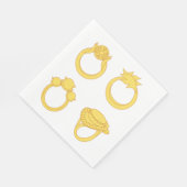 Gour Ringe Serviette (Ecke)