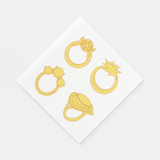 Gour Ringe Serviette (Ecke)