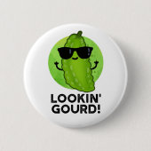 Gourd Funny Cool Veggie Pun Button (Vorderseite)
