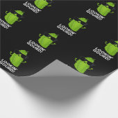 Gourd Funny Cool Veggie Pun Dark BG Geschenkpapier (Ecke)